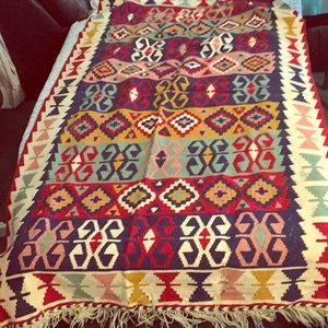 Turkish cotton kilim rug 🧿🧿🧿🧿🧿🧿